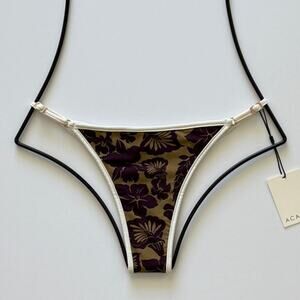 Acacia Swim Relle Piped Bikini Bottom - Vahine - Minimal Coverage - Large - NWT
